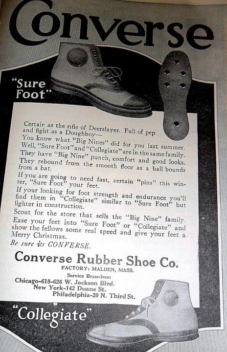 Reclama la Converse 1919